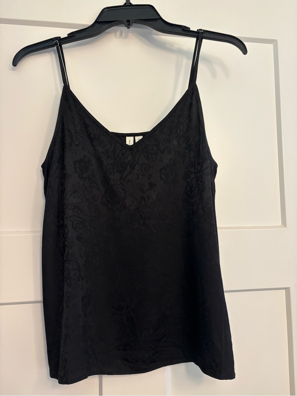 Treasure & Bond Black Floral Jacquard Cami